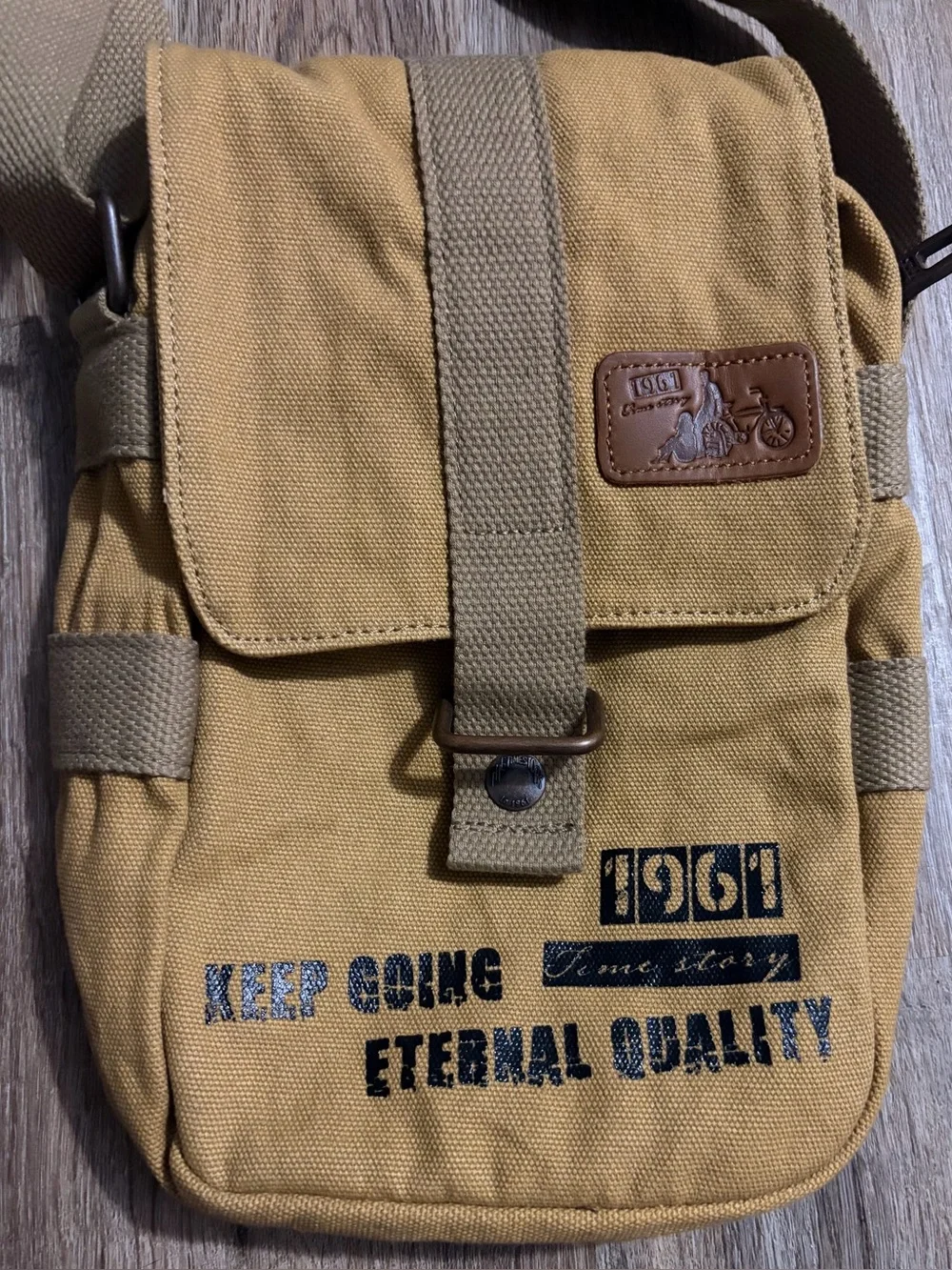 Time Story - Casual Canvas Messenger Crossbody Shoulder Bag